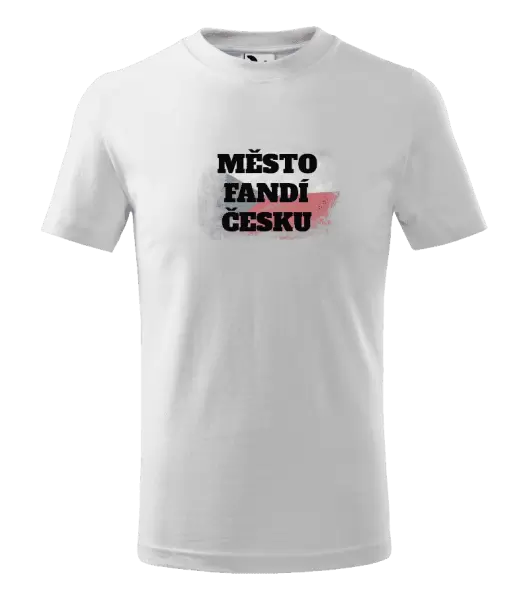 Dětské tričko Město fandí Česku - vlajka