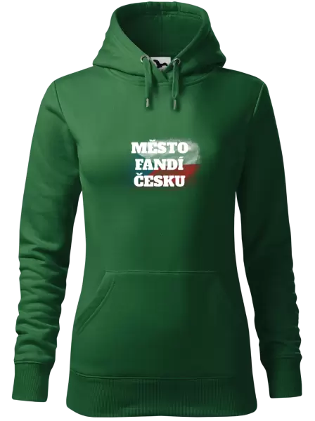 Dámská mikina Město fandí Česku - vlajka