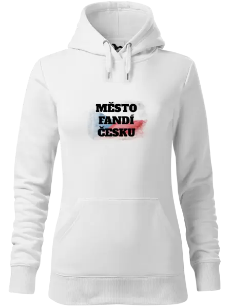 Dámská mikina Město fandí Česku - vlajka
