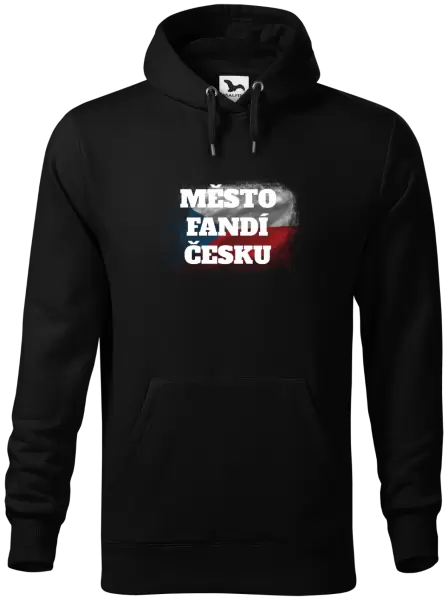 Pánská mikina Město fandí Česku - vlajka