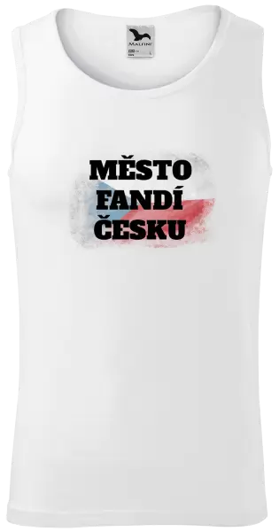 Pánské tílko Město fandí Česku - vlajka