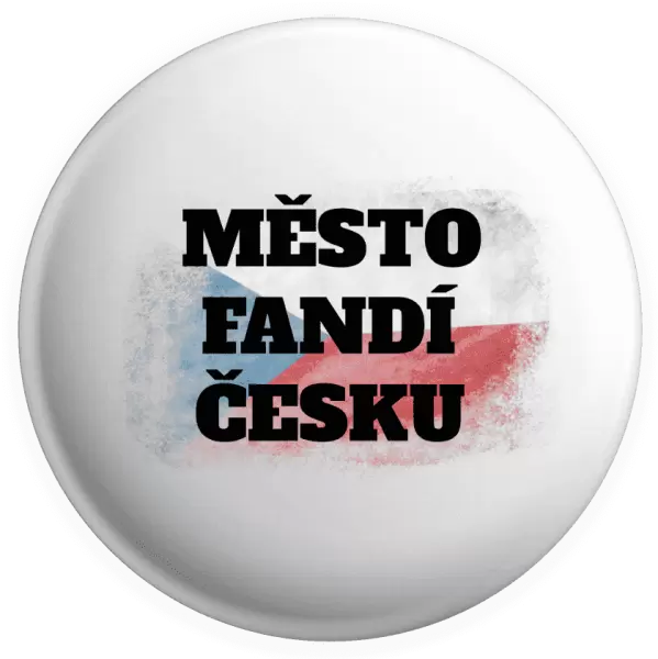 Placka Město fandí Česku - vlajka
