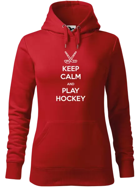 Dámská mikina Keep calm and play hockey