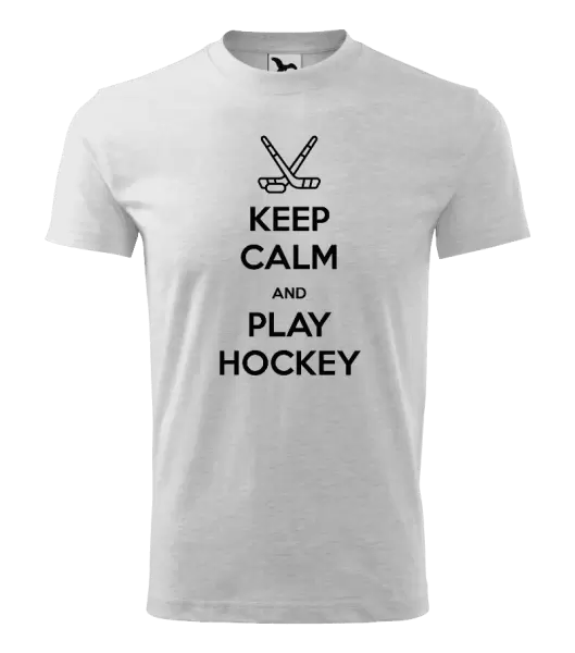 Dětské tričko Keep calm and play hockey