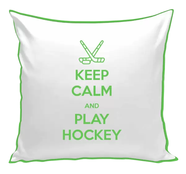 Polštář Keep calm and play hockey