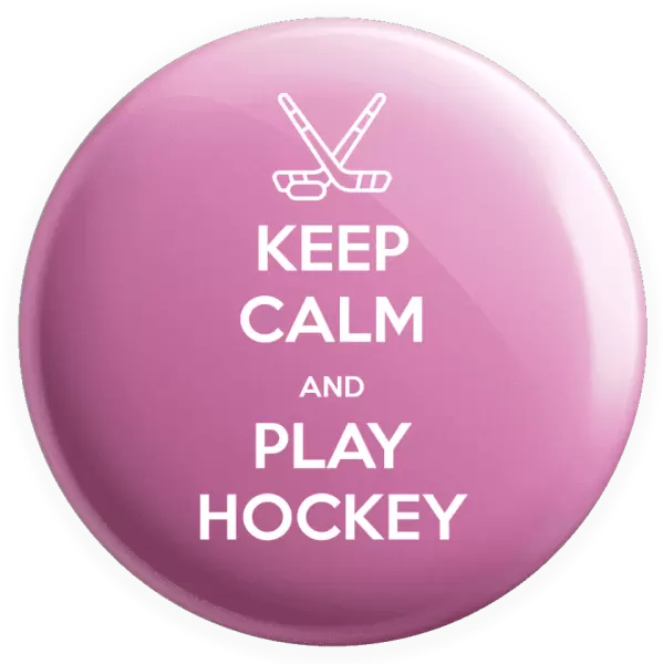 Placka Keep calm and play hockey