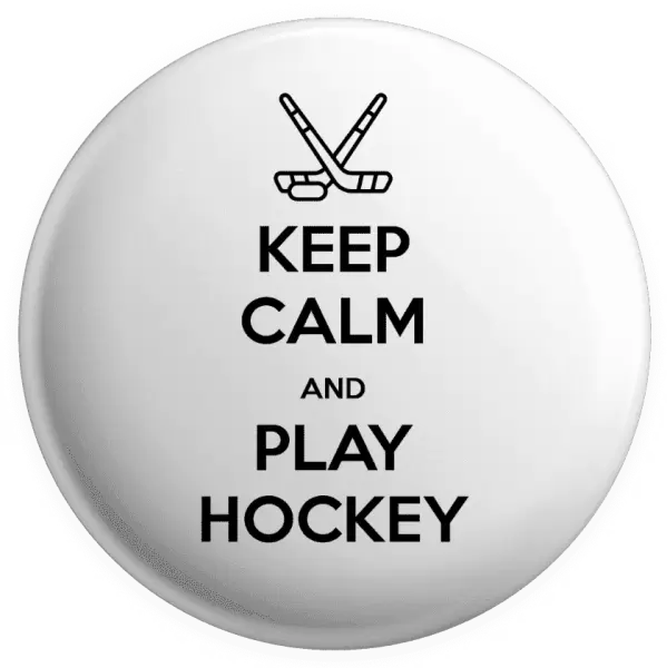 Placka Keep calm and play hockey