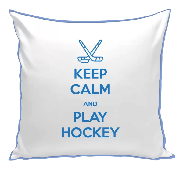 Polštář Keep calm and play hockey
