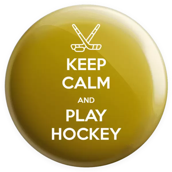 Placka Keep calm and play hockey