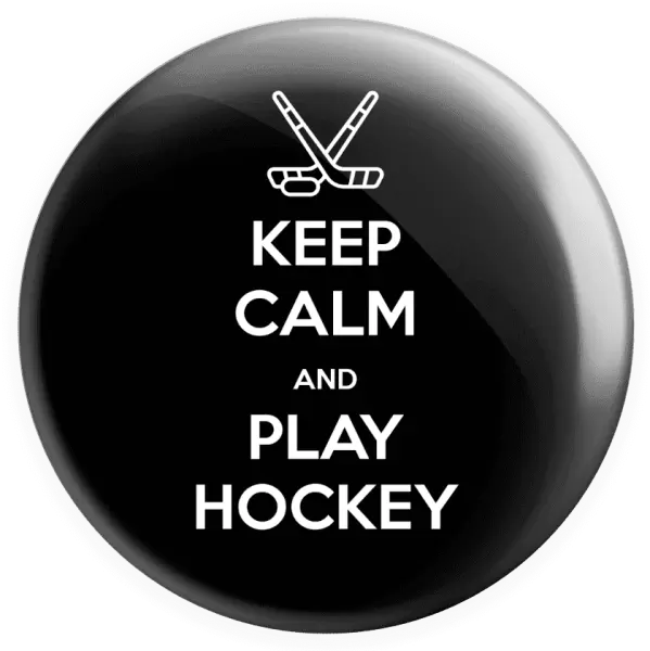 Placka Keep calm and play hockey