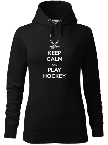 Dámská mikina Keep calm and play hockey