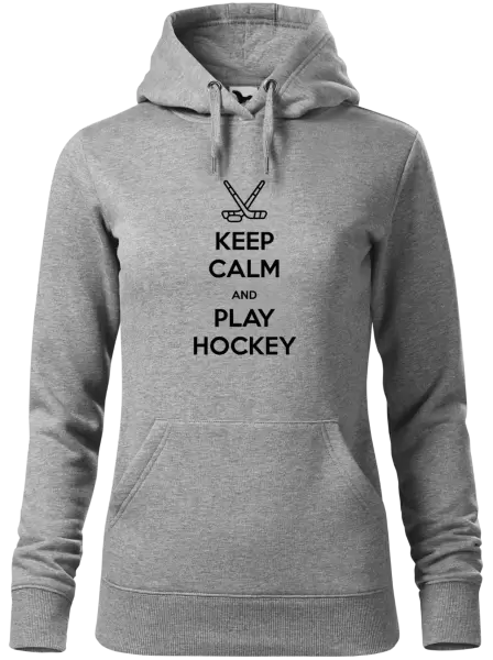 Dámská mikina Keep calm and play hockey