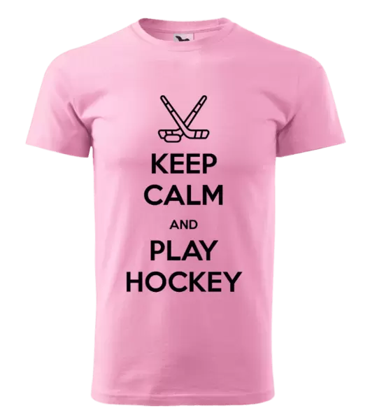 Pánské tričko Keep calm and play hockey
