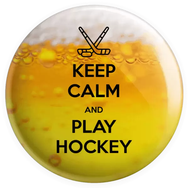 Placka Keep calm and play hockey