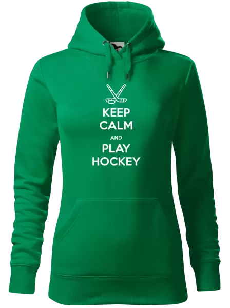 Dámská mikina Keep calm and play hockey