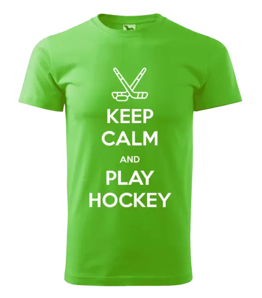 Pánské tričko Keep calm and play hockey