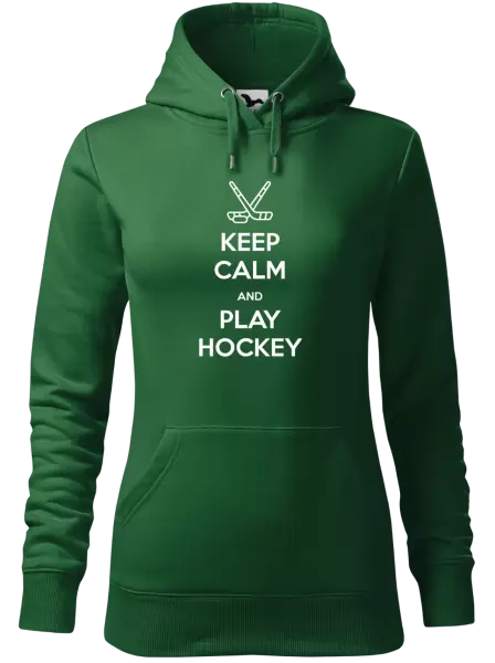 Dámská mikina Keep calm and play hockey