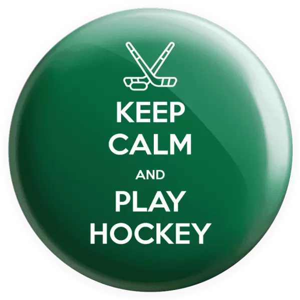 Placka Keep calm and play hockey