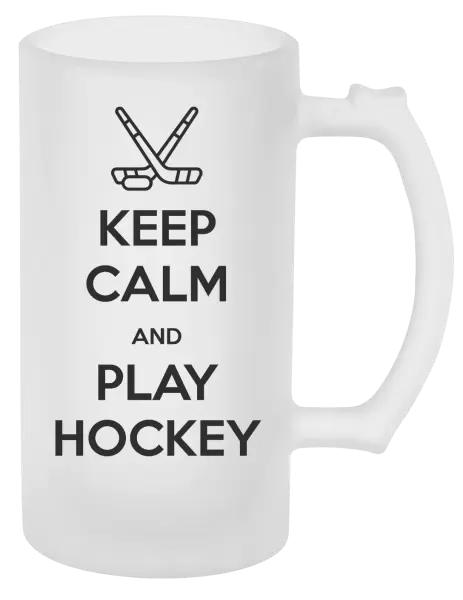 Půllitr Keep calm and play hockey