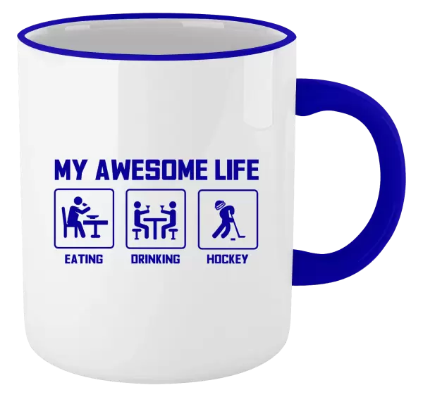 Hrnek My awesome life - eating, drinking, hockey