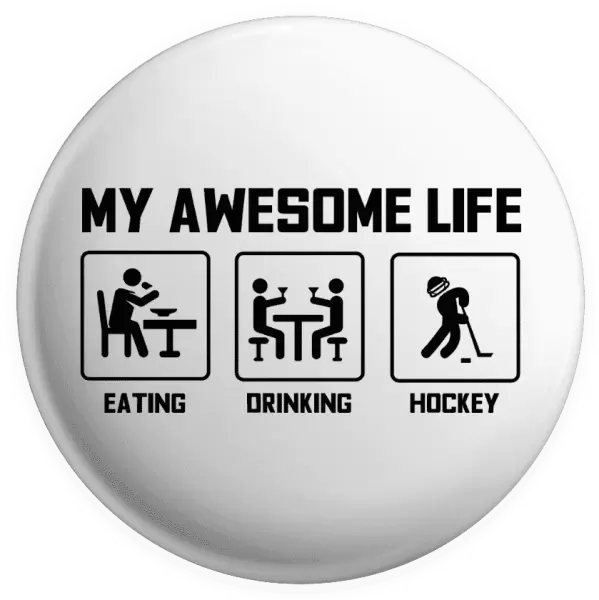 Placka My awesome life - eating, drinking, hockey