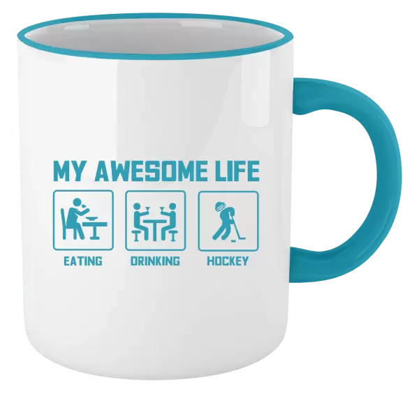 Hrnek My awesome life - eating, drinking, hockey