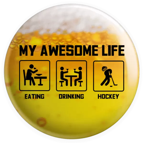 Placka My awesome life - eating, drinking, hockey