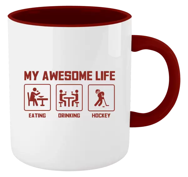 Hrnek My awesome life - eating, drinking, hockey