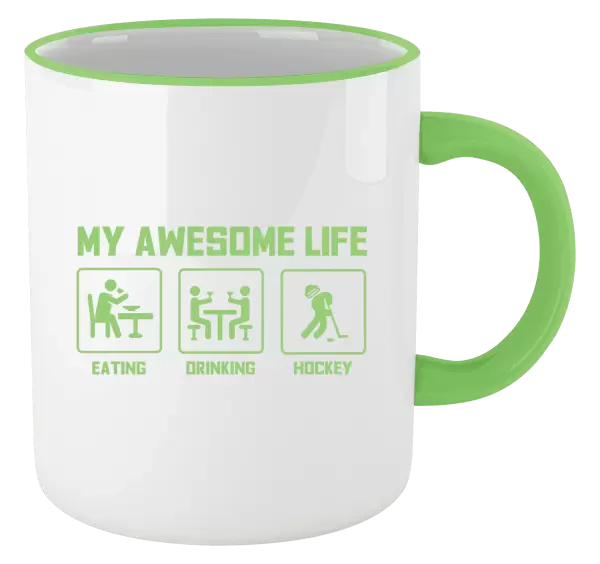 Hrnek My awesome life - eating, drinking, hockey