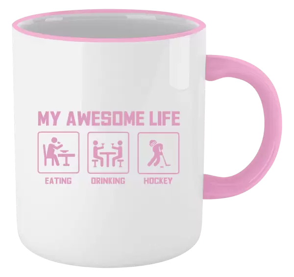 Hrnek My awesome life - eating, drinking, hockey