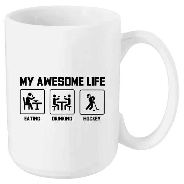 Hrnek My awesome life - eating, drinking, hockey