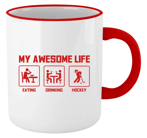 Hrnek My awesome life - eating, drinking, hockey