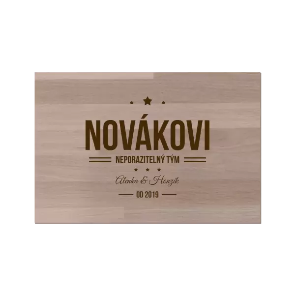 Bukové prkénko Neporazitelný tým