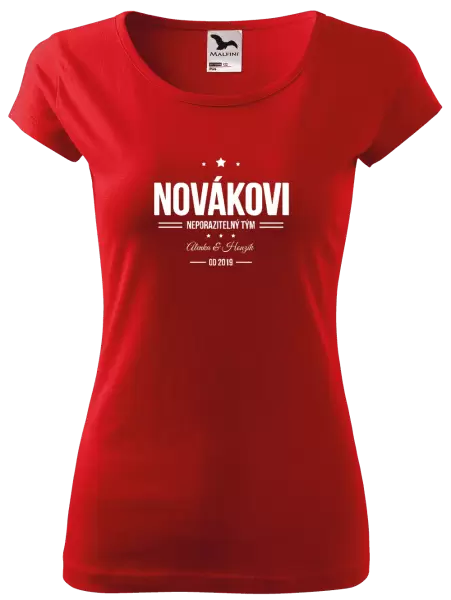 Dámské tričko Neporazitelný tým