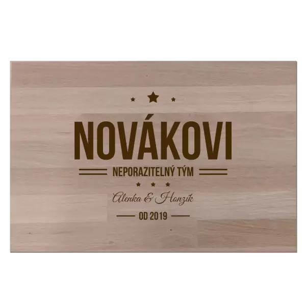 Bukové prkénko Neporazitelný tým