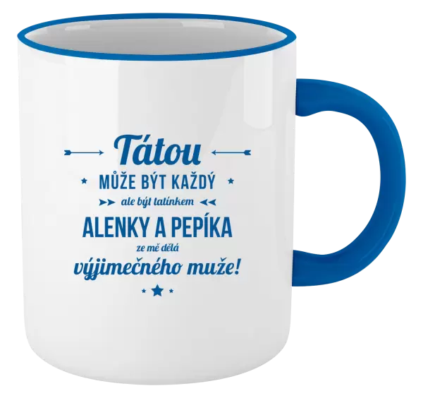 Hrnek Tátou může být každý se jmény