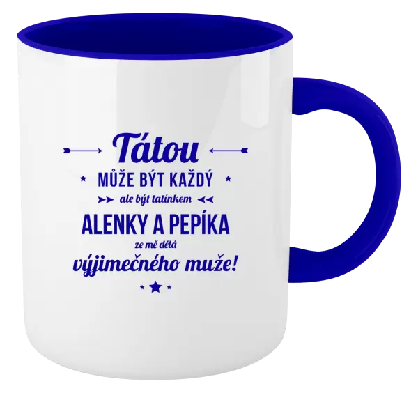 Hrnek Tátou může být každý se jmény