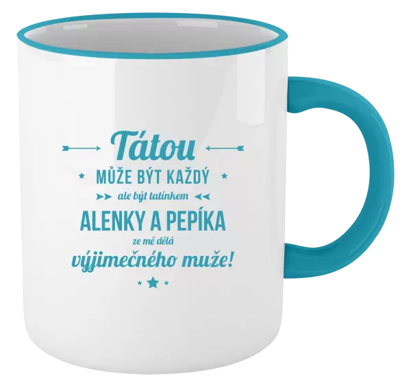 Hrnek Tátou může být každý se jmény