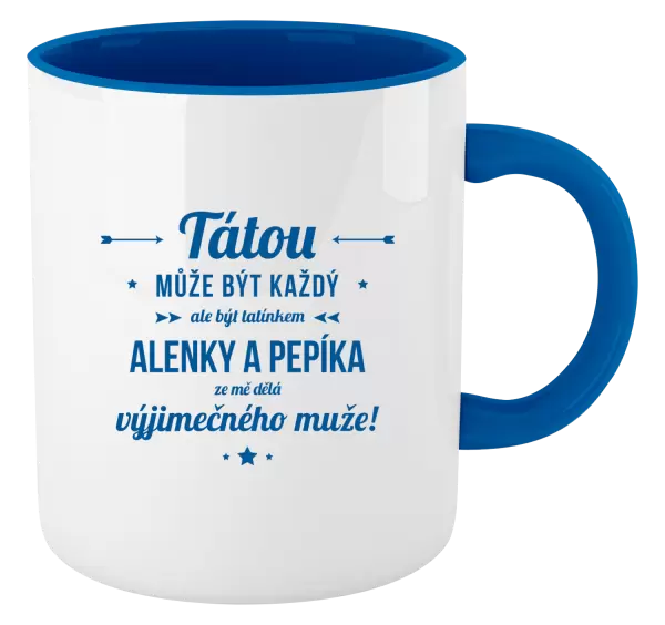 Hrnek Tátou může být každý se jmény