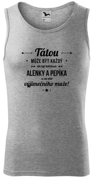 Pánské tílko Tátou může být každý se jmény
