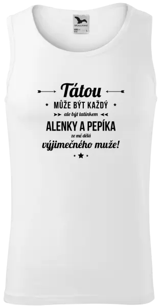Pánské tílko Tátou může být každý se jmény