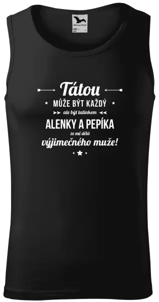 Pánské tílko Tátou může být každý se jmény