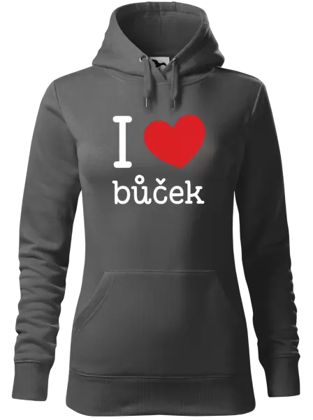 Dámská mikina I love bůček