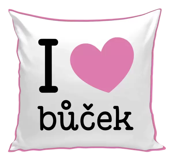 Polštář I love bůček