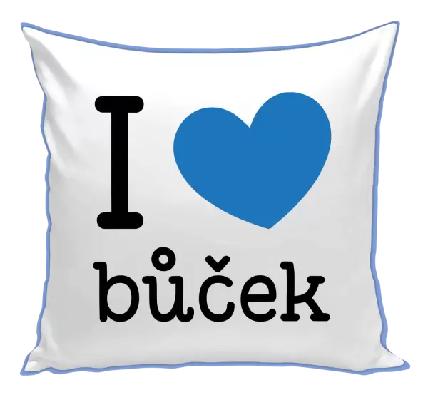 Polštář I love bůček