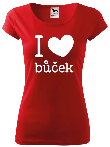 Dámské tričko I love bůček