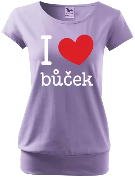 Dámské tričko I love bůček
