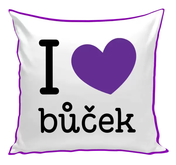 Polštář I love bůček