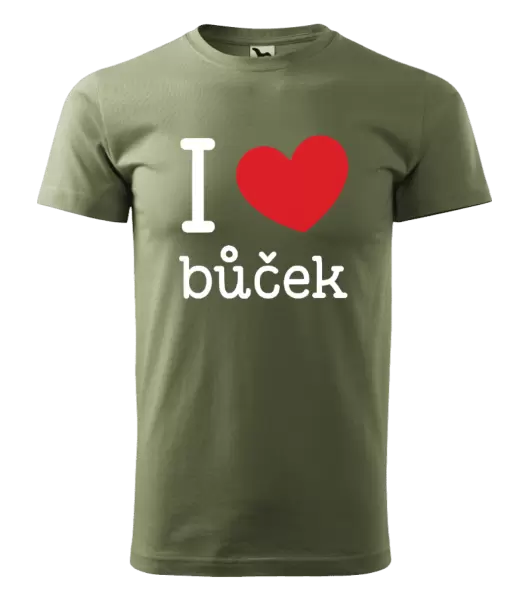 Pánské tričko I love bůček