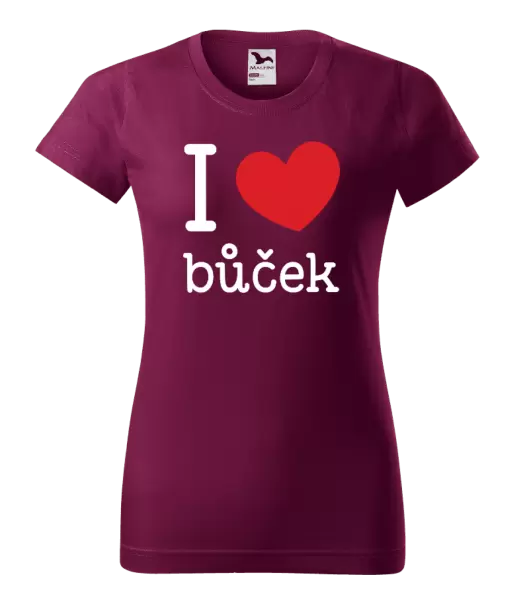 Dámské tričko I love bůček